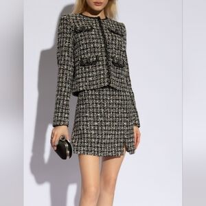 Self-Portrait Tweed Blazer